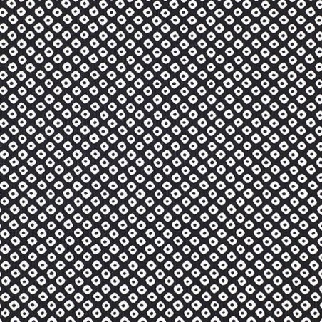 Kanoko pattern black japanese fabric