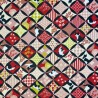 Tissu shippo chats et motifs graphiques