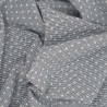 Woven Japanese fabric with black and white small squares
