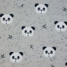 Jersey pandas coton élasthanne gris (largeur 156cm)