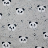 Jersey pandas coton élasthanne gris (largeur 156cm)