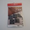 Sashiko kit 5 coasters dark blue