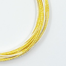 Mizuhiki threads white and silver and white and gold (3x90cm by color)