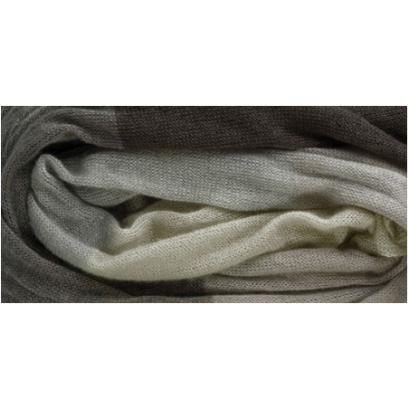 Osaka Scarf kit - grey colors - silk and mohair wool