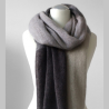 Osaka Scarf kit - grey colors - silk and mohair wool