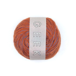 Laine Geek - Tomate et bleu (N°5)