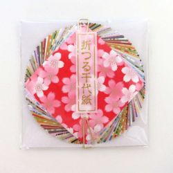 Papier origami japonais 6x6cm 20 unis 20 motifs