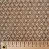 Light brown asanoha pattern Japanese cotton fabric