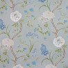 Grey peonies and chrysanthemum fabric