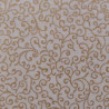 Tissu blanc cassé et doré petits arabesques