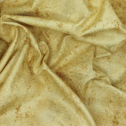Tissu moiré beige sable et doré