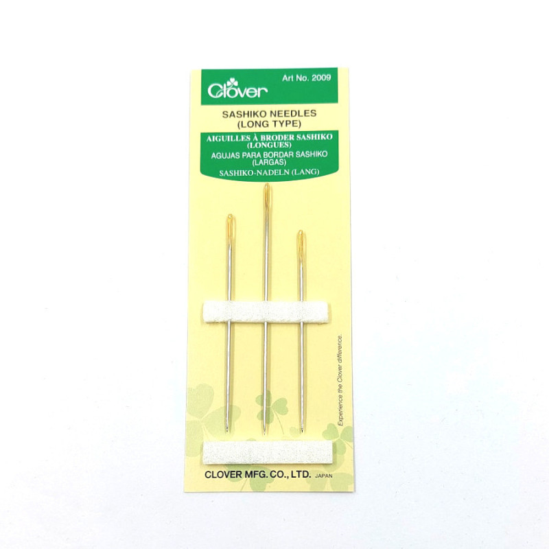 Lot de 3 aiguilles sashiko Clover