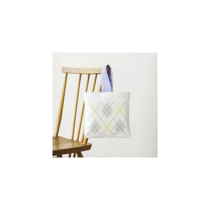 Sashiko kit argyle bag