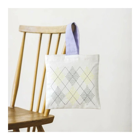 Sashiko kit argyle bag
