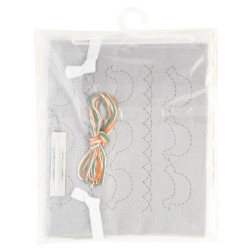 Sashiko kit birds pouch