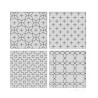 Sashiko kit 4 coasters grey (without thread and needles)