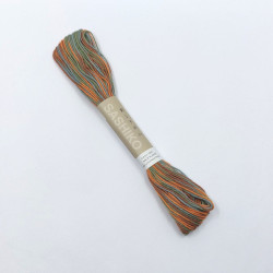 Blue green orange and brown mix sashiko thread 20m (91)