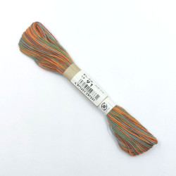 Fil sashiko mix marron orange bleu et vert pour 20m (91)