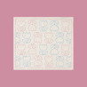 Kids's friendly sashiko kit blue and pink tulips
