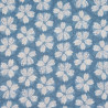 Tissu japonais bleu clair fleurs de cerisier esprit shibori