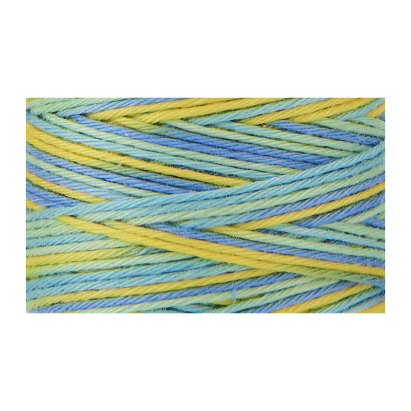 Fil sashiko mix bleu vert jaune 30m
