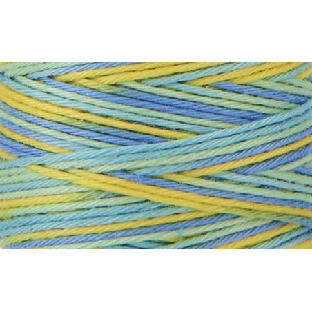 Fil sashiko mix bleu vert jaune 30m