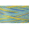 Fil sashiko mix bleu vert jaune 30m