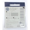 50cm x 108cm light grey sashiko coupon pre-printed for hitomezashi style patterns