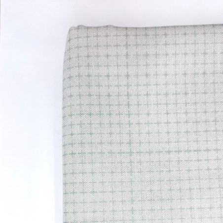 50cm x 108cm light grey sashiko coupon pre-printed for hitomezashi style patterns