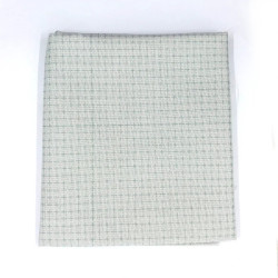 50cm x 108cm light grey sashiko coupon pre-printed for hitomezashi style patterns
