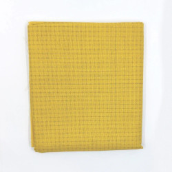 50cm x 108cm mustard yellow sashiko coupon pre-printed for hitomezashi style patterns