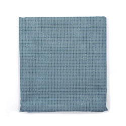 Coupon sashiko 50cm x 108cm de toile bleu gris pour motifs style hitomezashi