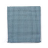 Coupon sashiko 50cm x 108cm de toile bleu gris pour motifs style hitomezashi
