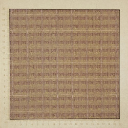 Mustard and bordeaux Japanese yarn dyed cotton with square patterns