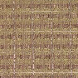 Mustard and bordeaux Japanese yarn dyed cotton with square patterns