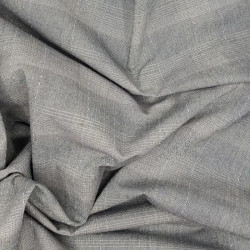 Coton tissé japonais vert et beige à carreaux