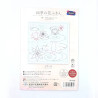 Lotus and water sashiko kit