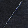 Midnight blue yarn dyed cotton with fine stripes