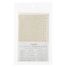 Kit sashiko 4 dessous de verres écru hitomezashi v1 (sans fil ni aiguille)