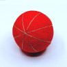 Red temari rouge ball 4 divisions 9cm