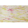 Sashiko thread mix white fuchsia and yellow 30m