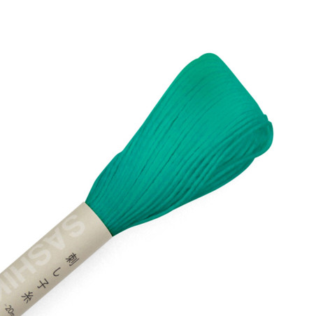 Emerald green sashiko thread 20m skein (34)