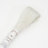 Fil sashiko blanc lamé argenté 40m (SL1)