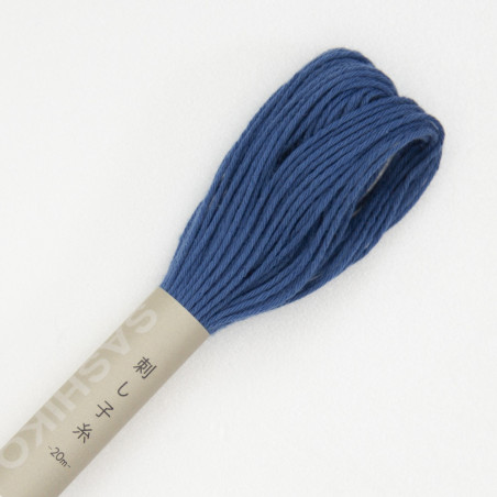Fil bleu minéral pour broderie sashiko 20m (10)