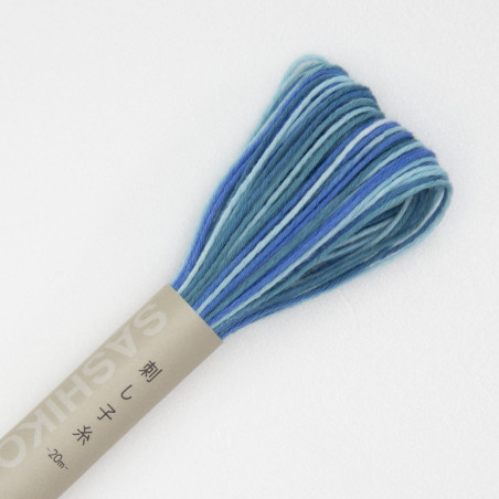 Sashiko thread mix blue 20m (72)