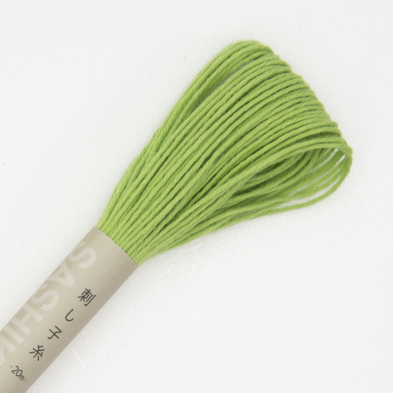 Light green thread for sashiko embroidery by 20m (6)