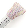 Pastel pink, bue, yellow and beige sashiko thread 100m (194)