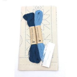 Sashiko kit snowman pattern