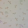 Tissu libellules fond beige