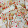 White Japanese Kokka fabric with cherry blossom patterns